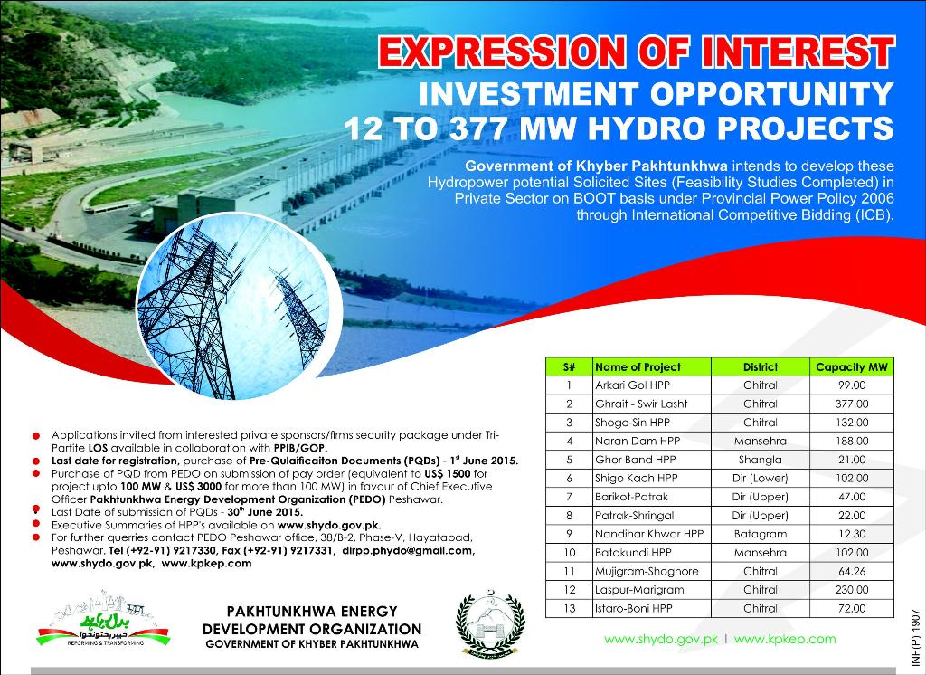 EOI_Daily Express Peshawar_6.4.2015 KPOGCL Oil And Gas Company Ltd.